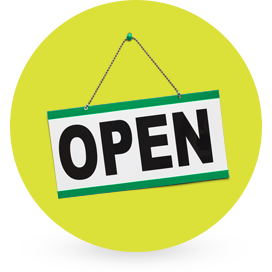 Open sign