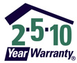 2-5-10 Year Warranty